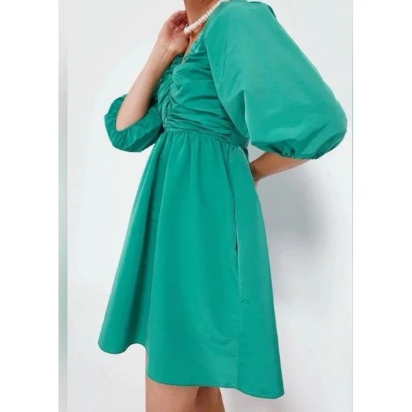 tuckernuck green mini dress Green Embellished Aurelie Shift Dress Tuckernuck Green / S